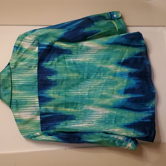 3/$30 Alison Daley Petite Sheer Button Top - Picture 4 of 6